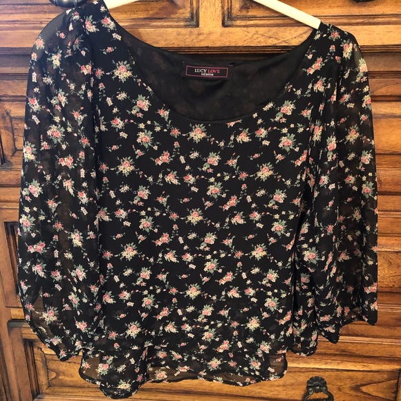 Floral print “crop top” - Picture 1 of 7